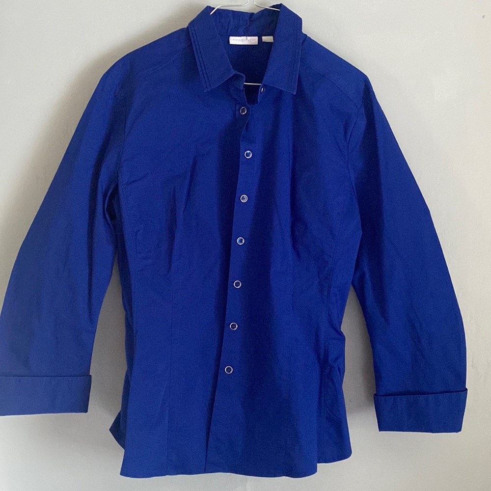 Women’s 3/4 Sleeve, Button Down Collard Shirt